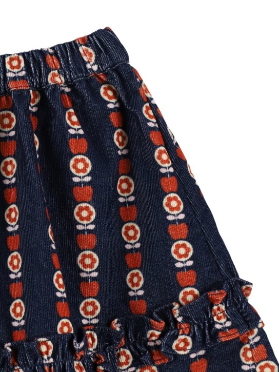 Hello Simone: Gonna in cotone stampato Tina - Blu/Multi - kids-girls_1 | Luisa Via Roma