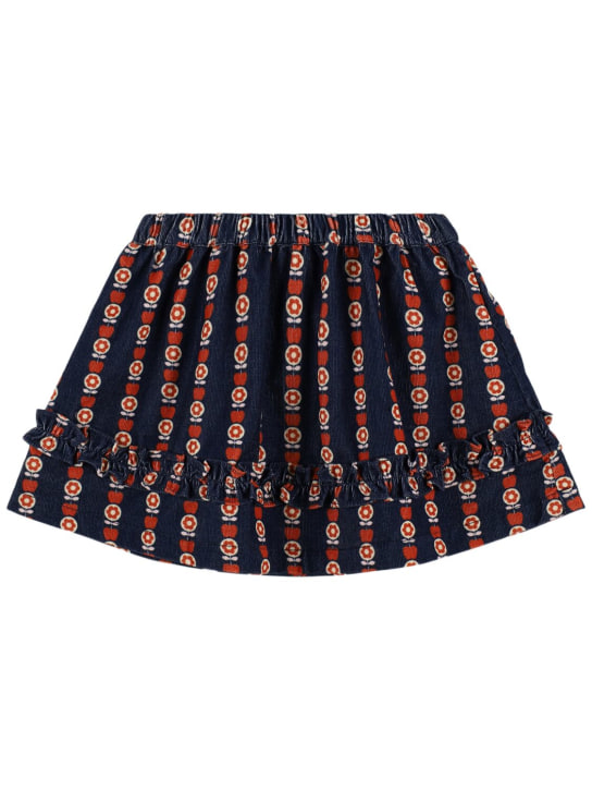 Hello Simone: Gonna in cotone stampato Tina - Blu/Multi - kids-girls_0 | Luisa Via Roma