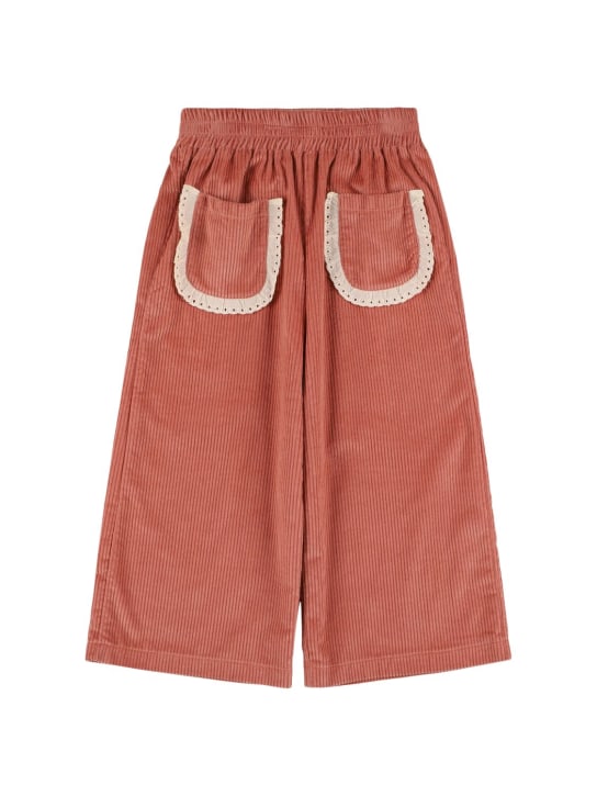 Hello Simone: Pantaloni Mouna in cotone a costine - kids-girls_0 | Luisa Via Roma