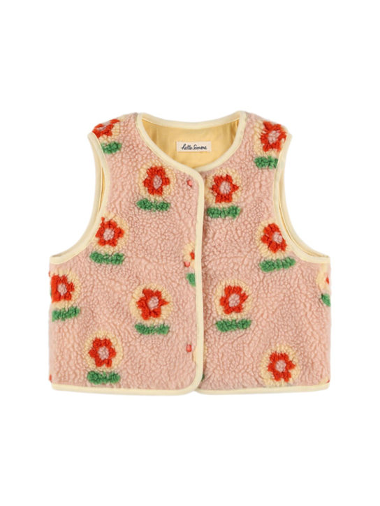 Hello Simone: Gilet Mira in poliestere stampato - kids-girls_0 | Luisa Via Roma