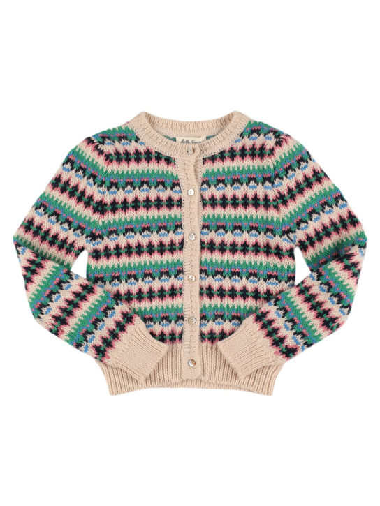 Hello Simone: Jodie wool blend knit cardigan - Multicolor - kids-girls_0 | Luisa Via Roma