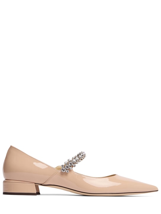 Jimmy Choo: 25mm Bing leather heels - Macaron - women_0 | Luisa Via Roma