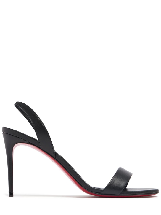 Christian Louboutin: 85mm O Marylin nappa leather sandals - Black - women_0 | Luisa Via Roma