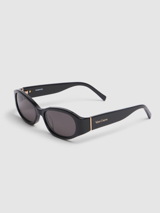 Velvet Canyon: Momentum round acetate sunglasses - Black - women_2 | Luisa Via Roma