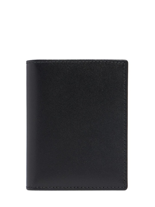 Comme des Garçons Wallet: Classic leather wallet - Siyah - men_0 | Luisa Via Roma