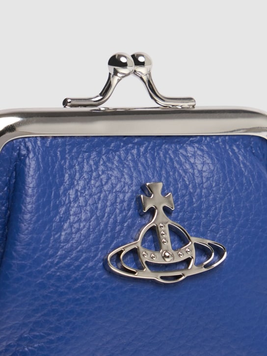 Vivienne Westwood: Mini grained leather coin purse - Mavi - women_1 | Luisa Via Roma