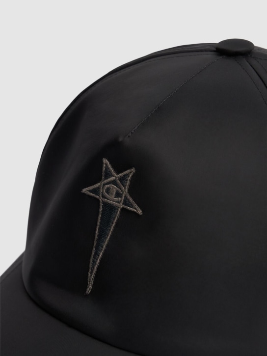 Rick Owens: Logo baseball hat - Black - men_1 | Luisa Via Roma