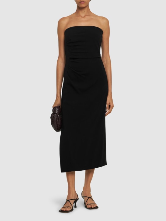 Proenza Schouler: Shira strapless matte dress - Black - women_1 | Luisa Via Roma