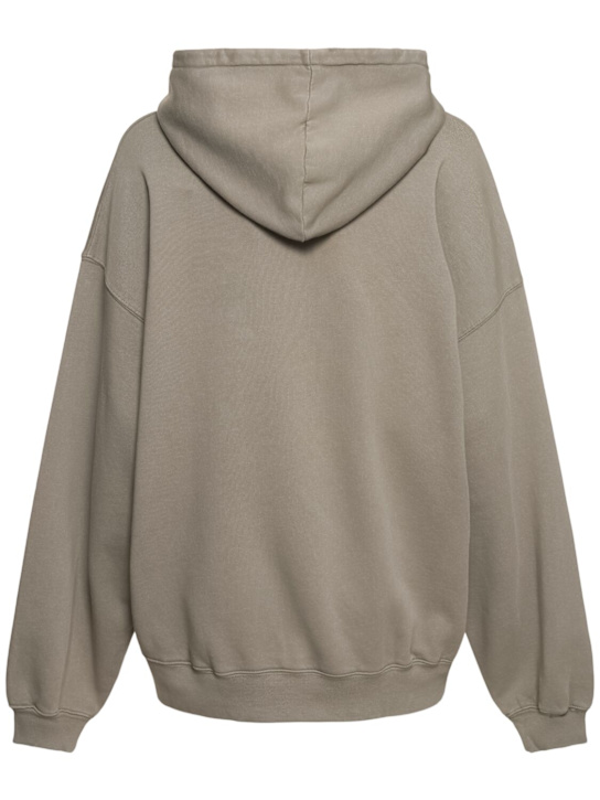 Harvey logo hooded cotton sweatshirt - ANINE BING - Women  | Luisaviaroma