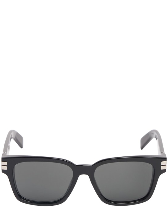 Zegna: Squared sunglasses - Siyah/Gri - men_0 | Luisa Via Roma