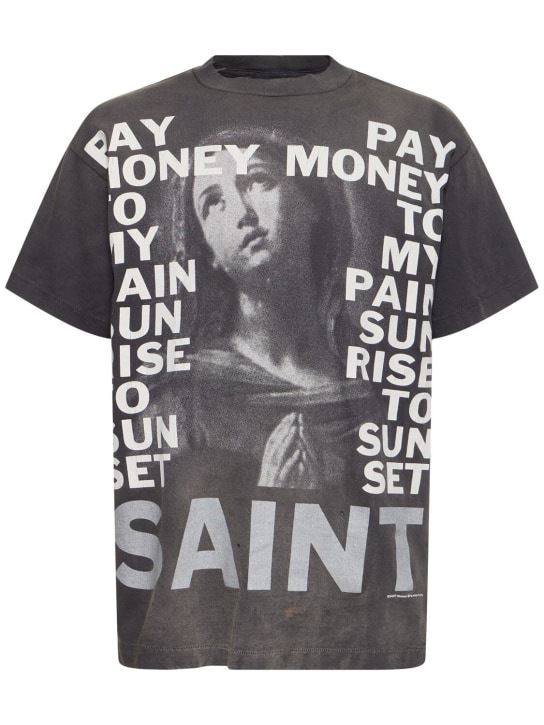Saint Michael: T-Shirt „Pay Money x Saint MX6“ - men_0 | Luisa Via Roma