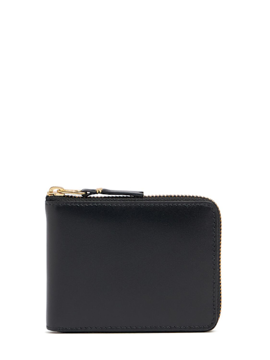 Comme des Garçons Wallet: Leather zip wallet - men_0 | Luisa Via Roma