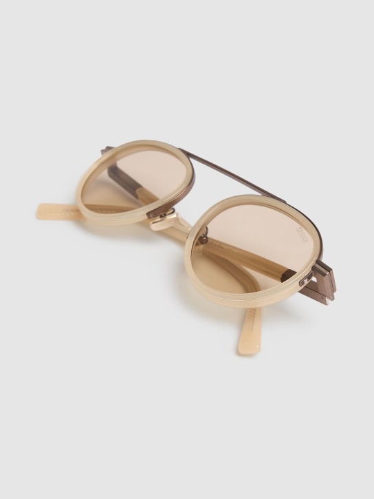 Zegna: Orizzonte II acetate sunglasses - Beige/Brown - men_1 | Luisa Via Roma
