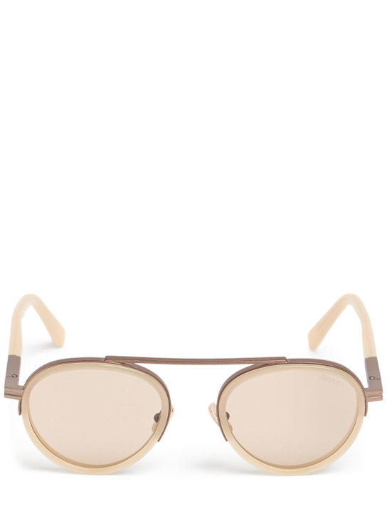 Zegna: Orizzonte II acetate sunglasses - men_0 | Luisa Via Roma