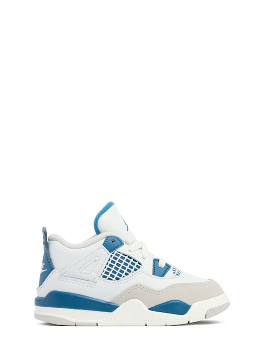 Jordan: Air Jordan 4 Retro sneakers - Off White/Blue - kids-boys_0 | Luisa Via Roma
