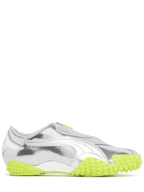 Ottolinger: PUMA x Ottolinger Mostro low sneakers - Silver/Lime - women_0 | Luisa Via Roma