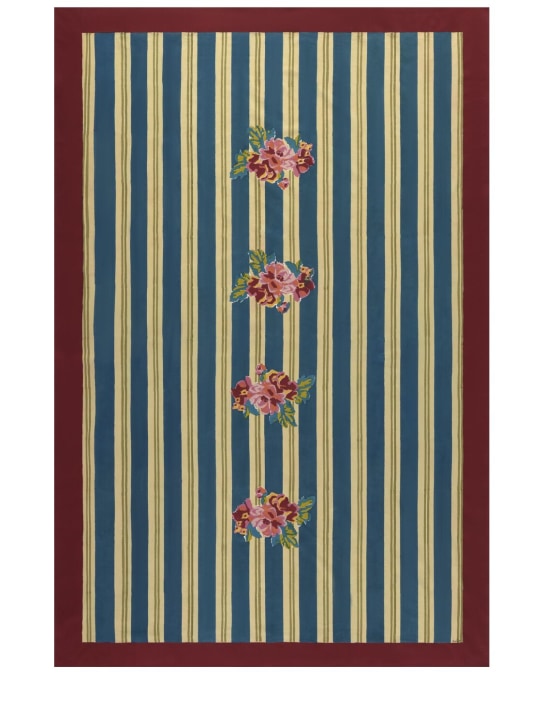 LISA CORTI: Mantel Queen Stripes Bouquet - Multicolor - ecraft_0 | Luisa Via Roma