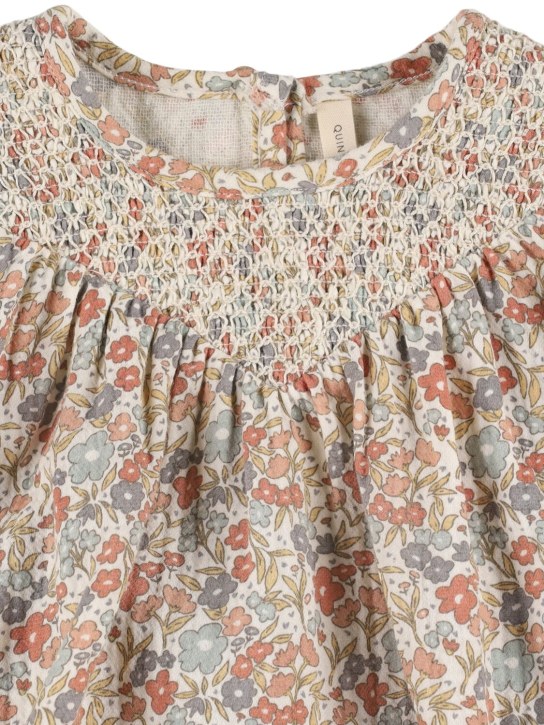 Quincy Mae: Printed organic cotton dress - 멀티컬러 - kids-girls_1 | Luisa Via Roma