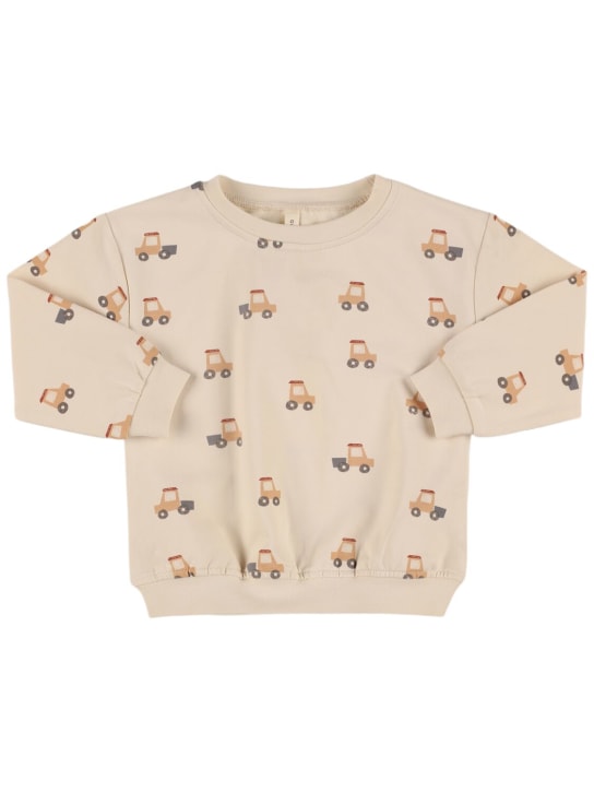 Quincy Mae: Sweatshirt aus Bio-Baumwolle - Weiß - kids-girls_0 | Luisa Via Roma