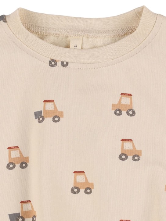 Quincy Mae: Organic cotton crewneck sweatshirt - White - kids-boys_1 | Luisa Via Roma