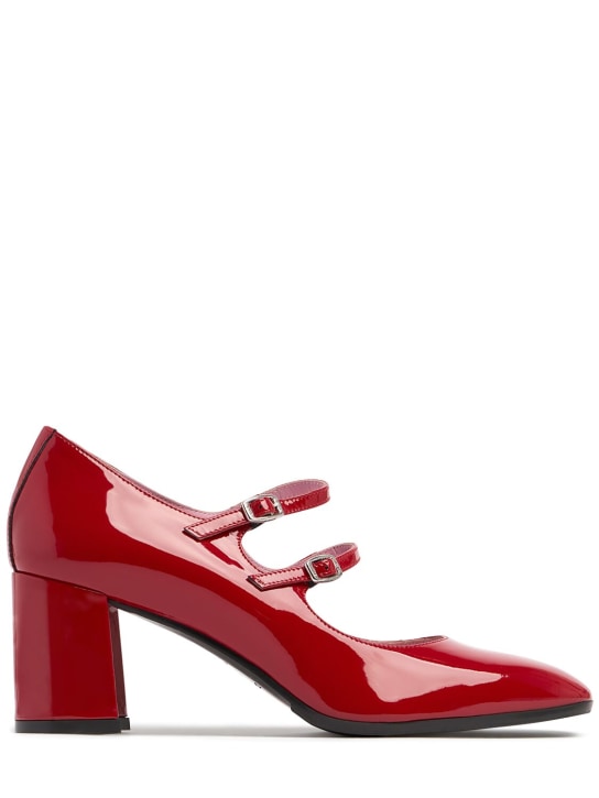 Carel: 60mm Alice patent leather pumps - Red - women_0 | Luisa Via Roma