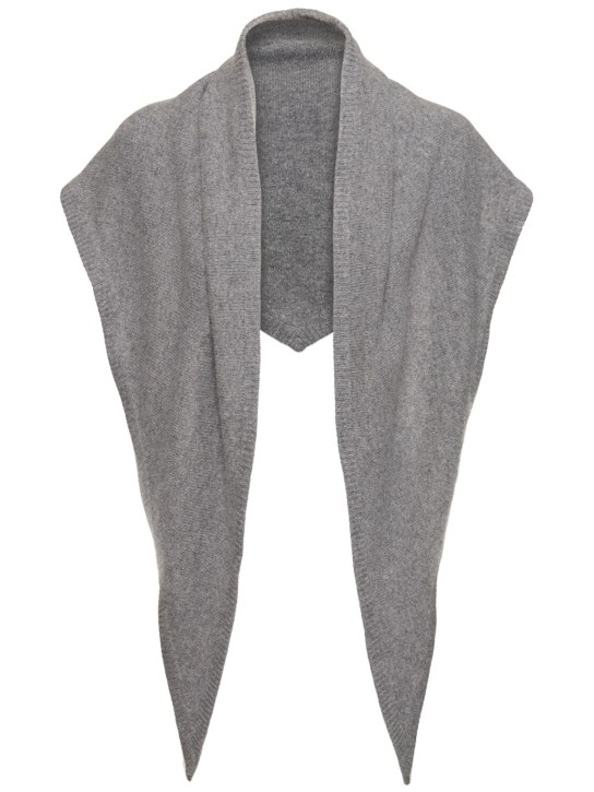 Toteme: Scialle in lana e cashmere - Grigio - women_0 | Luisa Via Roma