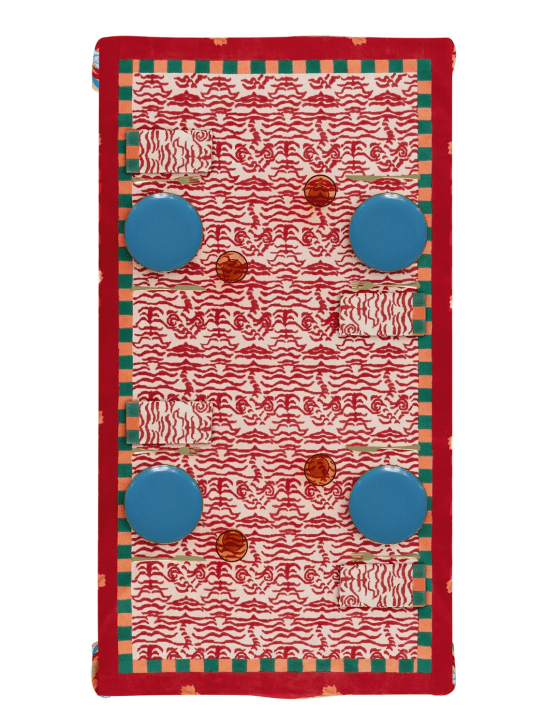 LISA CORTI: Indian Tiger Red tablecloth - Kırmızı - ecraft_1 | Luisa Via Roma