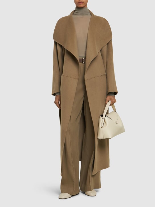 Toteme: Manteau en laine et cachemire - Beige - women_1 | Luisa Via Roma