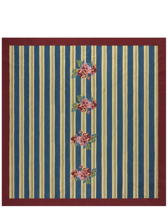 LISA CORTI: Queen Stripes Bouquet tablecloth - Multicolor - ecraft_0 | Luisa Via Roma