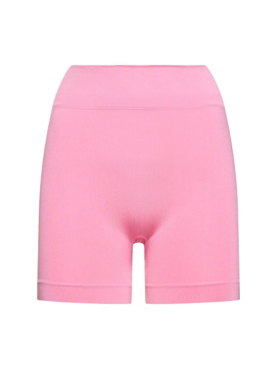 Prism Squared: Composed biker shorts - Pink - women_0 | Luisa Via Roma