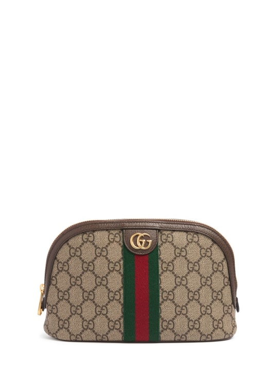 Gucci: Beauty case Ophidia GG Supreme - Beige/Marrone - women_0 | Luisa Via Roma