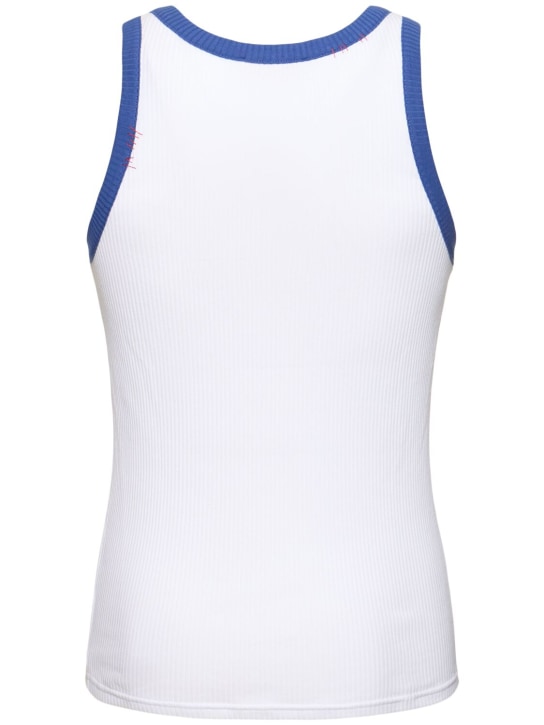 Marni: Ribbed jersey tank top - men_4 | Luisa Via Roma