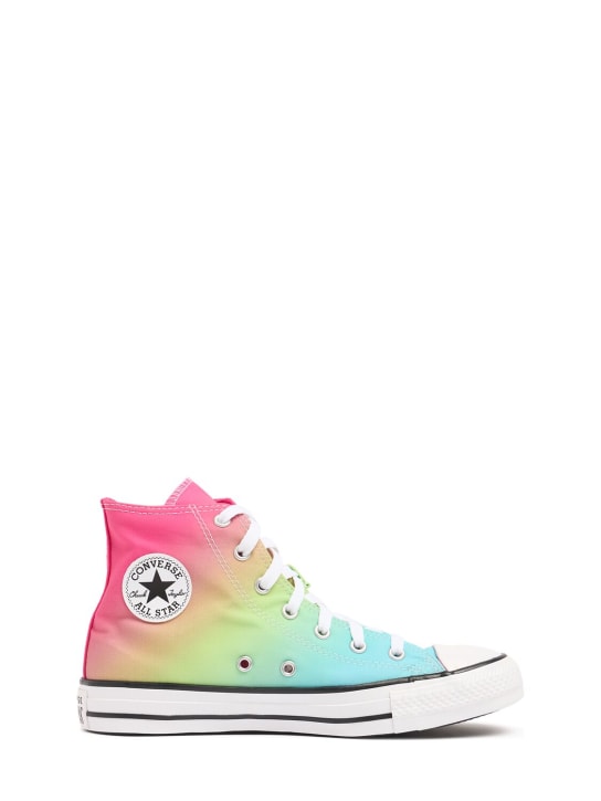 Converse: Sneakers à lacets en toile Chuck Taylor - Multicolore - kids-girls_0 | Luisa Via Roma