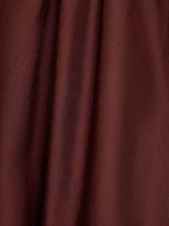 Matteau: Cotton & silk one shoulder long dress - women_3 | Luisa Via Roma