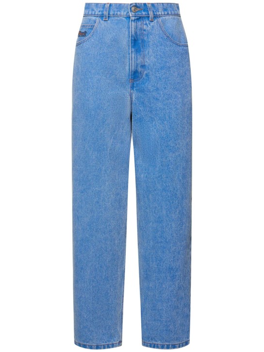 Marni: Denim mid rise straight jeans - Blue - women_0 | Luisa Via Roma