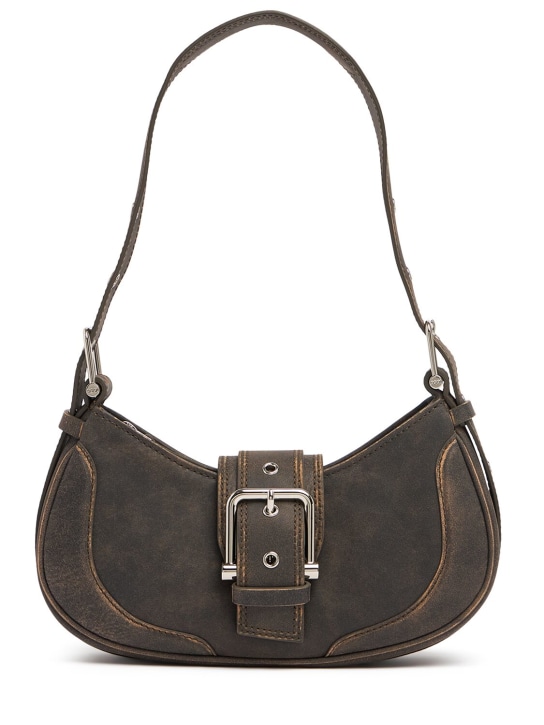 Osoi: Hobo Brocle leather shoulder bag - Kahverengi - women_0 | Luisa Via Roma
