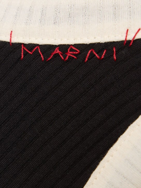 Marni: Ribbed jersey tank top - men_1 | Luisa Via Roma