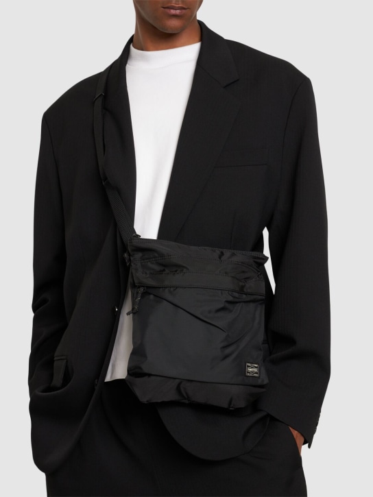 Porter - Yoshida & Co: Porter Force medium nylon crossbody bag - Black - men_1 | Luisa Via Roma