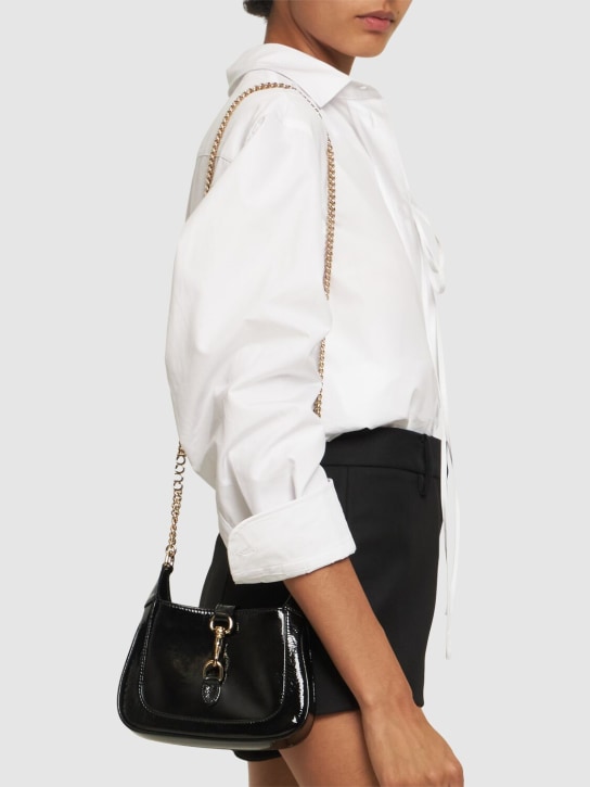 Gucci: Sac porté épaule mini Gucci Jackie Notte - Noir - women_1 | Luisa Via Roma