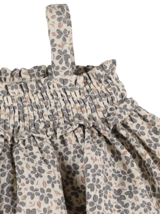 Quincy Mae: Top e culotte in gauze di cotone organico - Multicolore - kids-girls_1 | Luisa Via Roma