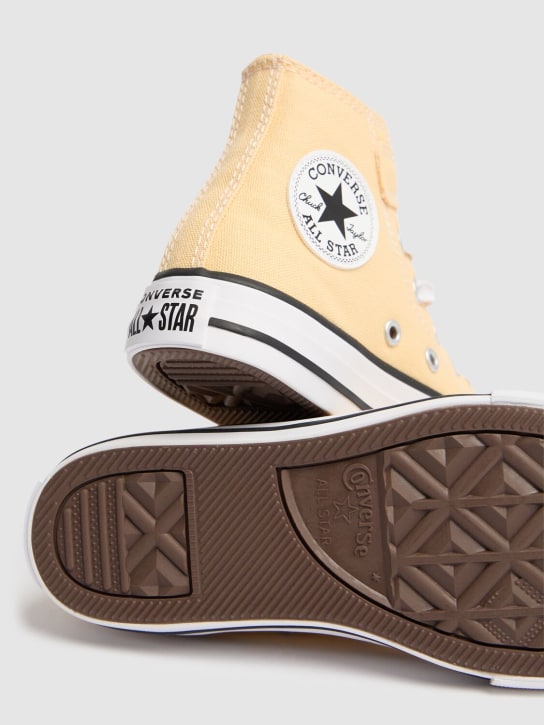 Converse: Chuck Taylor帆布系带运动鞋 - 浅黄色 - kids-girls_3 | Luisa Via Roma