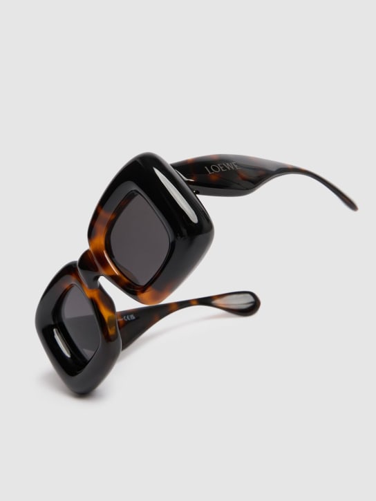 Loewe: Eckige, aufgeblasene Sonnenbrille - Schwarz - men_1 | Luisa Via Roma