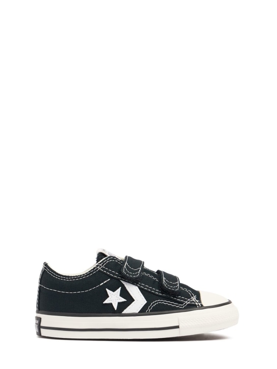Converse: 棉质帆布运动鞋 - 黑色 - kids-girls_0 | Luisa Via Roma