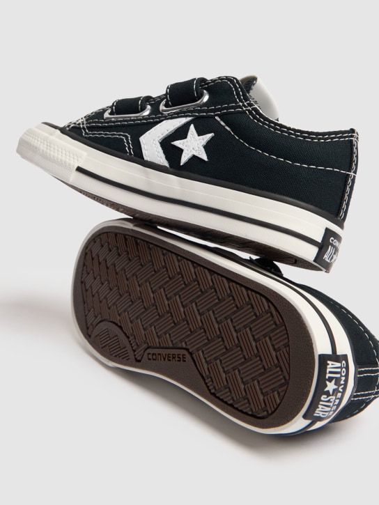 Converse: 棉质帆布运动鞋 - 黑色 - kids-girls_2 | Luisa Via Roma