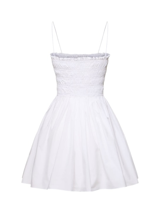 Matteau: Organic cotton poplin mini dress - women_4 | Luisa Via Roma