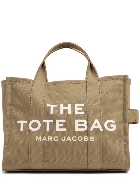 Marc Jacobs: Sac en toile de coton The Medium Tote - Slate Green - men_0 | Luisa Via Roma
