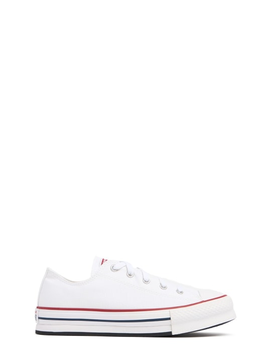 Converse: Chuck Taylor canvas lace-up sneakers - White - kids-boys_0 | Luisa Via Roma