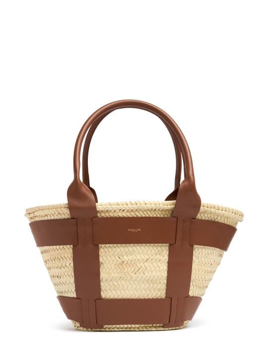 DeMellier: Santorini palm & leather tote bag - women_0 | Luisa Via Roma