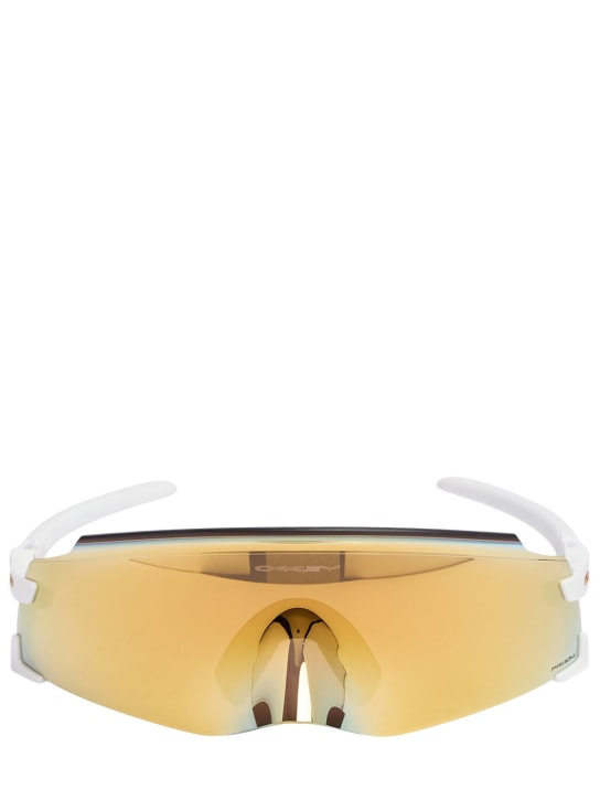 Oakley: Kato Prizm Mask sunglasses - Gold - men_0 | Luisa Via Roma