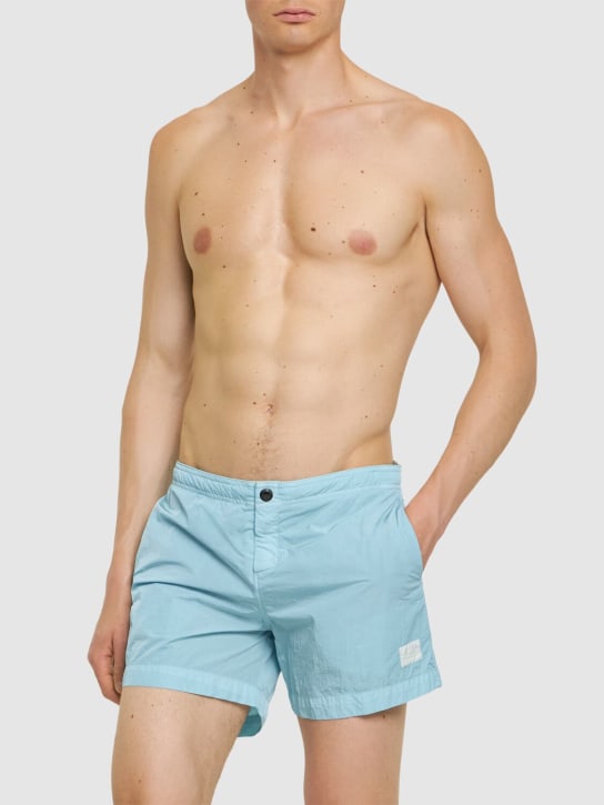 C.P. Company: Bañador shorts estampado - Starlight Blue - men_1 | Luisa Via Roma